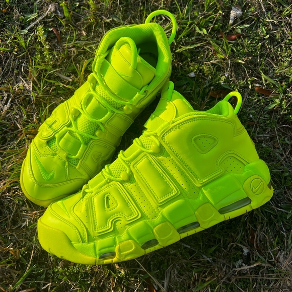 Nike Other - CLEAN Nike size 12 Air More Uptempo Volt 2022 Green shoes
